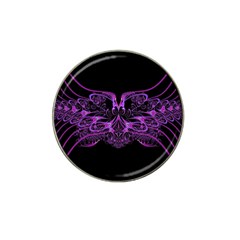 Beautiful Pink Lovely Image In Pink On Black Hat Clip Ball Marker by Nexatart