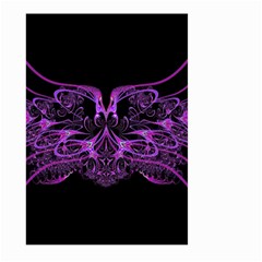 Beautiful Pink Lovely Image In Pink On Black Large Garden Flag (two Sides) by Nexatart