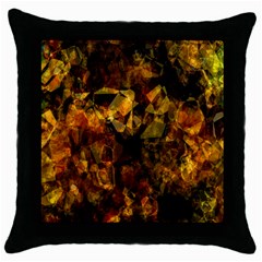 Autumn Colors In An Abstract Seamless Background Throw Pillow Case (black) by Nexatart