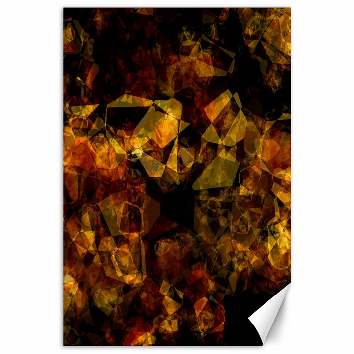 Autumn Colors In An Abstract Seamless Background Canvas 24  x 36 