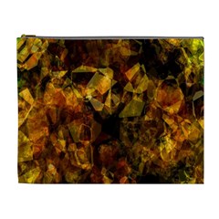 Autumn Colors In An Abstract Seamless Background Cosmetic Bag (xl) by Nexatart