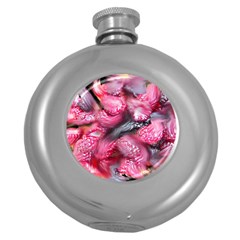 Raspberry Delight Round Hip Flask (5 Oz) by Nexatart