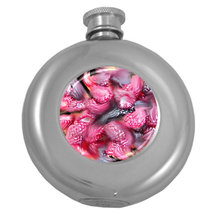 Raspberry Delight Round Hip Flask (5 oz)