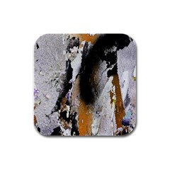 Abstract Graffiti Background Rubber Square Coaster (4 Pack)  by Nexatart