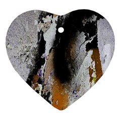 Abstract Graffiti Background Heart Ornament (two Sides) by Nexatart