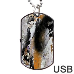 Abstract Graffiti Background Dog Tag Usb Flash (two Sides) by Nexatart