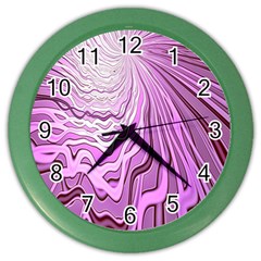 Light Pattern Abstract Background Wallpaper Color Wall Clocks by Nexatart