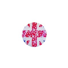 British Flag Abstract British Union Jack Flag In Abstract Design With Flowers 1  Mini Magnets by Nexatart