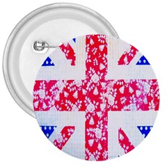 British Flag Abstract British Union Jack Flag In Abstract Design With Flowers 3  Buttons by Nexatart