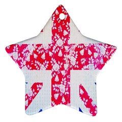 British Flag Abstract British Union Jack Flag In Abstract Design With Flowers Ornament (star) by Nexatart