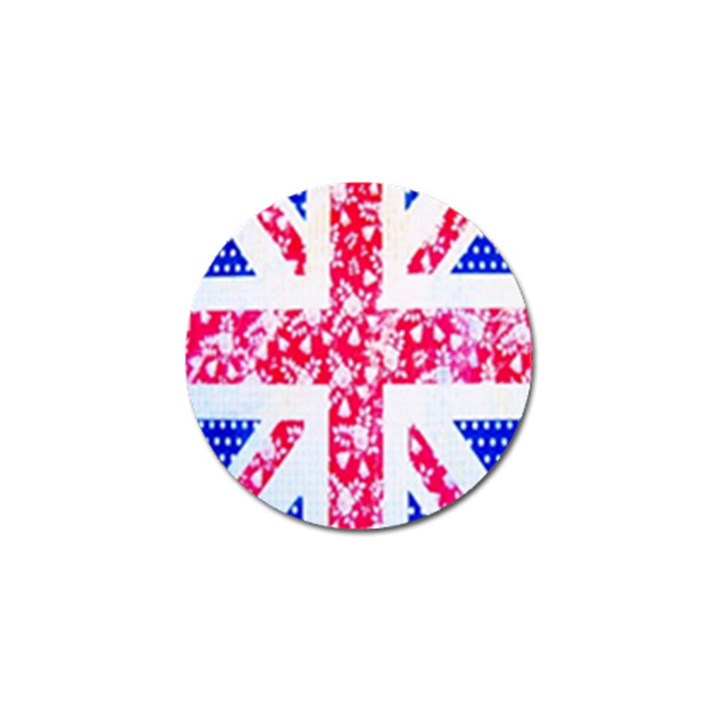 British Flag Abstract British Union Jack Flag In Abstract Design With Flowers Golf Ball Marker (10 pack)