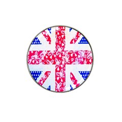 British Flag Abstract British Union Jack Flag In Abstract Design With Flowers Hat Clip Ball Marker by Nexatart