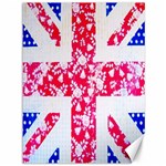 British Flag Abstract British Union Jack Flag In Abstract Design With Flowers Canvas 36  x 48   35.26 x46.15  Canvas - 1