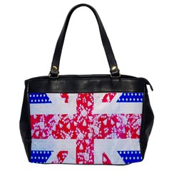 British Flag Abstract British Union Jack Flag In Abstract Design With Flowers Office Handbags by Nexatart