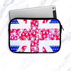 British Flag Abstract British Union Jack Flag In Abstract Design With Flowers Apple Ipad Mini Zipper Cases by Nexatart