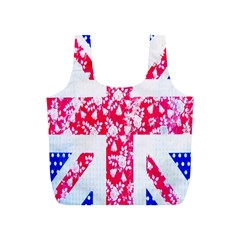 British Flag Abstract British Union Jack Flag In Abstract Design With Flowers Full Print Recycle Bags (s)  by Nexatart