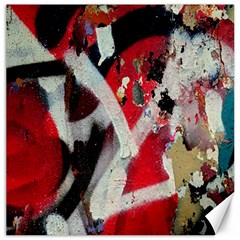 Abstract Graffiti Background Wallpaper Of Close Up Of Peeling Canvas 20  X 20   by Nexatart