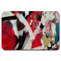 Abstract Graffiti Background Wallpaper Of Close Up Of Peeling Large Doormat  by Nexatart