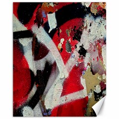 Abstract Graffiti Background Wallpaper Of Close Up Of Peeling Canvas 11  x 14  