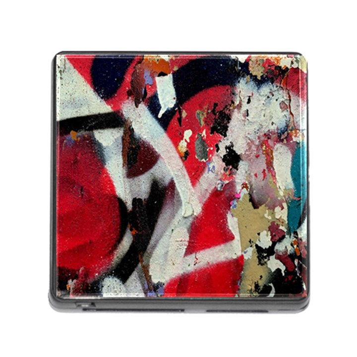 Abstract Graffiti Background Wallpaper Of Close Up Of Peeling Memory Card Reader (Square)