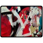 Abstract Graffiti Background Wallpaper Of Close Up Of Peeling Fleece Blanket (Large)  80 x60  Blanket Front