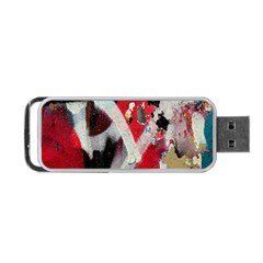 Abstract Graffiti Background Wallpaper Of Close Up Of Peeling Portable Usb Flash (one Side) by Nexatart