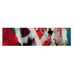 Abstract Graffiti Background Wallpaper Of Close Up Of Peeling Satin Scarf (Oblong)