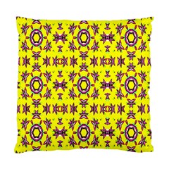 Yellow Seamless Wallpaper Digital Computer Graphic Standard Cushion Case (one Side) by Nexatart