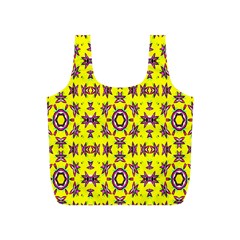 Yellow Seamless Wallpaper Digital Computer Graphic Full Print Recycle Bags (s)  by Nexatart