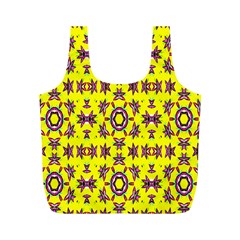 Yellow Seamless Wallpaper Digital Computer Graphic Full Print Recycle Bags (m)  by Nexatart