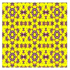 Yellow Seamless Wallpaper Digital Computer Graphic Large Satin Scarf (square) by Nexatart