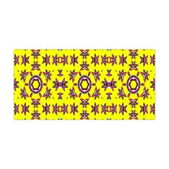 Yellow Seamless Wallpaper Digital Computer Graphic Yoga Headband by Nexatart