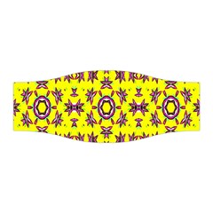 Yellow Seamless Wallpaper Digital Computer Graphic Stretchable Headband by Nexatart