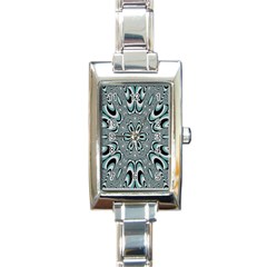 Kaleidoskope Digital Computer Graphic Rectangle Italian Charm Watch by Nexatart