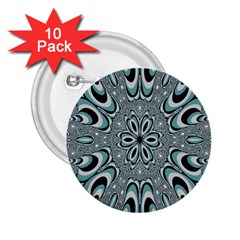 Kaleidoskope Digital Computer Graphic 2 25  Buttons (10 Pack)  by Nexatart