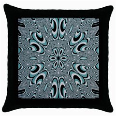 Kaleidoskope Digital Computer Graphic Throw Pillow Case (black) by Nexatart