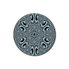 Kaleidoskope Digital Computer Graphic Rubber Coaster (round)  by Nexatart