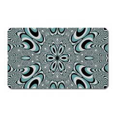 Kaleidoskope Digital Computer Graphic Magnet (rectangular) by Nexatart