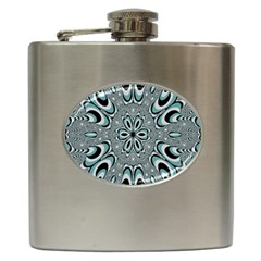 Kaleidoskope Digital Computer Graphic Hip Flask (6 Oz) by Nexatart