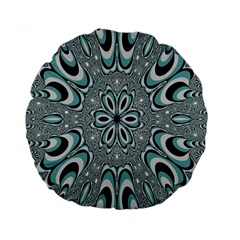 Kaleidoskope Digital Computer Graphic Standard 15  Premium Round Cushions by Nexatart