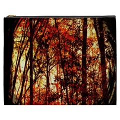 Forest Trees Abstract Cosmetic Bag (xxxl)  by Nexatart