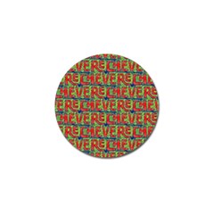 Typographic Graffiti Pattern Golf Ball Marker by dflcprints