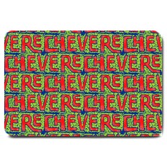 Typographic Graffiti Pattern Large Doormat  by dflcprints