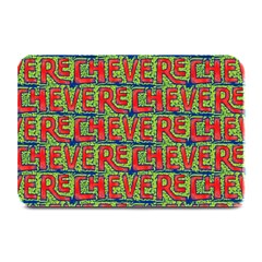 Typographic Graffiti Pattern Plate Mats by dflcprints