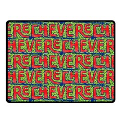 Typographic Graffiti Pattern Fleece Blanket (small) by dflcprints