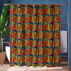 Typographic Graffiti Pattern Shower Curtain 60  X 72  (medium)  by dflcprints