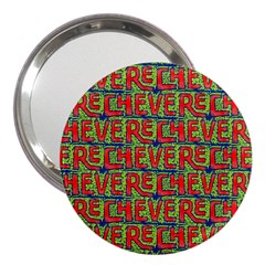 Typographic Graffiti Pattern 3  Handbag Mirrors by dflcprints