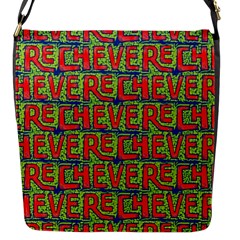 Typographic Graffiti Pattern Flap Messenger Bag (s) by dflcprints