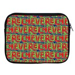 Typographic Graffiti Pattern Apple iPad 2/3/4 Zipper Cases Front