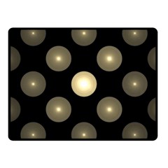 Gray Balls On Black Background Fleece Blanket (small) by Nexatart